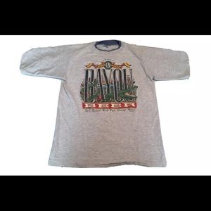 VTG 1989 Bayou Beer Cajun Brew T Shirt